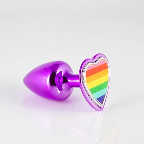 Plug Coração Pride Lilás