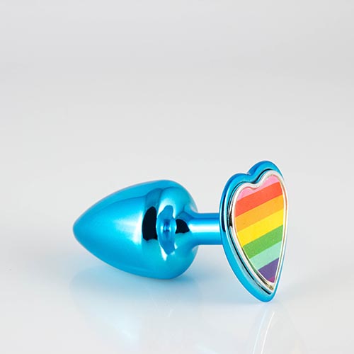 Plug Coração Pride Azul