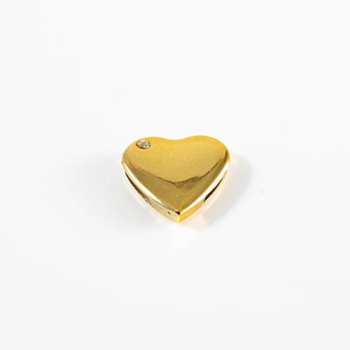 10 Separadores de palavras em forma de Coração Dourados